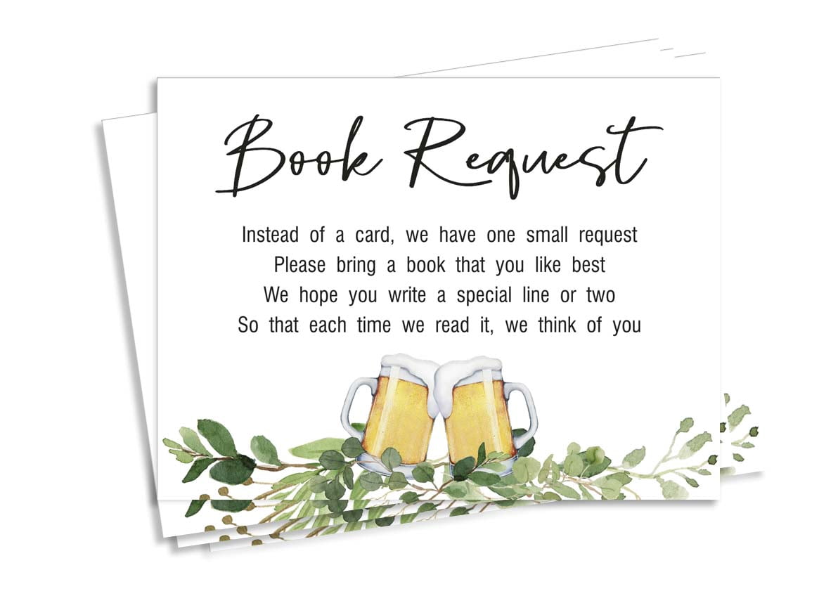 Inkdotpot 30A Baby is Brewing Gender Neutral Cheers Baby Shower Book Request Cards Bring A Book Instead Of A Card Baby Shower Invitations Inserts Games