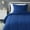 Navy, variant on Basics 2-Piece Soft Microfiber Kids' Comforter and Pillow Sham Set, Twin, Bright Orange, Solid