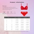 thumbnail image 5 of Ropa de discoteca de charol con aspecto mojado para mujer, lencería íntima Sexy, conjunto de ropa interior, sujetador inalámbrico, Top con bragas con cremallera frontal de corte alto, 5 of 5