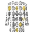 thumbnail image 5 of HAVUITYY Easter Bunny Sweater for Women – Soft 3/4 Sleeve Cotton Pullover with Cute Egg Print, Perfect Spring Going Out Top & Holiday Gift Idea, 5 of 5