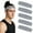 Gray, variant on TOPTIE 5 Pcs Knit Headband Non-Slip for Workout, Yellow Athletic Sweatband Headband for Men Women Running Yoga Sport