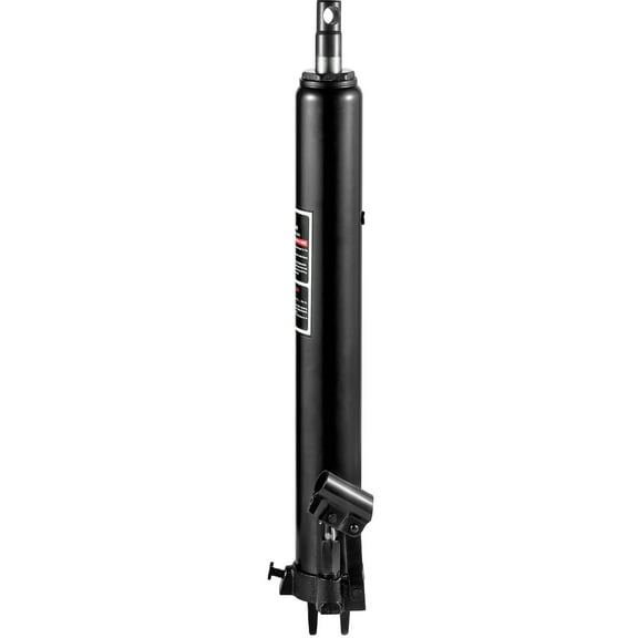 KFFKFF Hydraulic Long Ram Jack, 3 Tons/6600 lbs Load, Single Piston, Clevis Base, Manual Engine Hoist for Garages and Shops, Includes Handle, Black