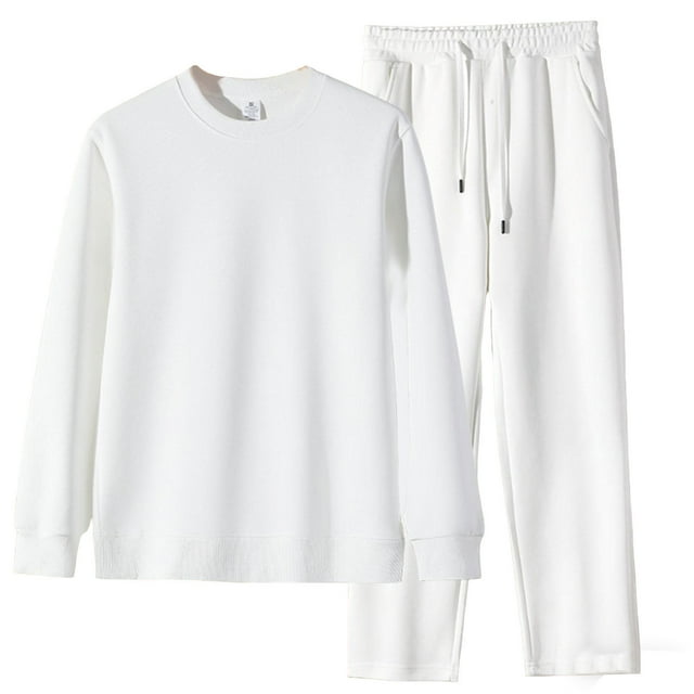 Men'swear Set,Crewneck Solid Color Loose Sweatshirt Sweatpants for Style,Sweatshirts for Men