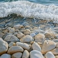 thumbnail image 5 of Patifu Rocks Water Beach Shower Curtain 100% Polyester Chic Modern Decor 36"x72, 5 of 7