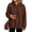 AS19_Brown, variant on Basic Oversized Hoodies for Women Solid Color Hooded Sweatshirt Baggy Plain Pullover Loose Fit Tops with Pockets Light Blue M