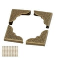 thumbnail image 4 of Esquinas Para Fotos, Fabricación De Bricolaje, Bronce, Interior Vintage, 4 Mm De Altura, Material De Hierro, Esquinas Para Libros, 100 Piezas De Ancho, Compatibles Para Hacer, 4 of 7