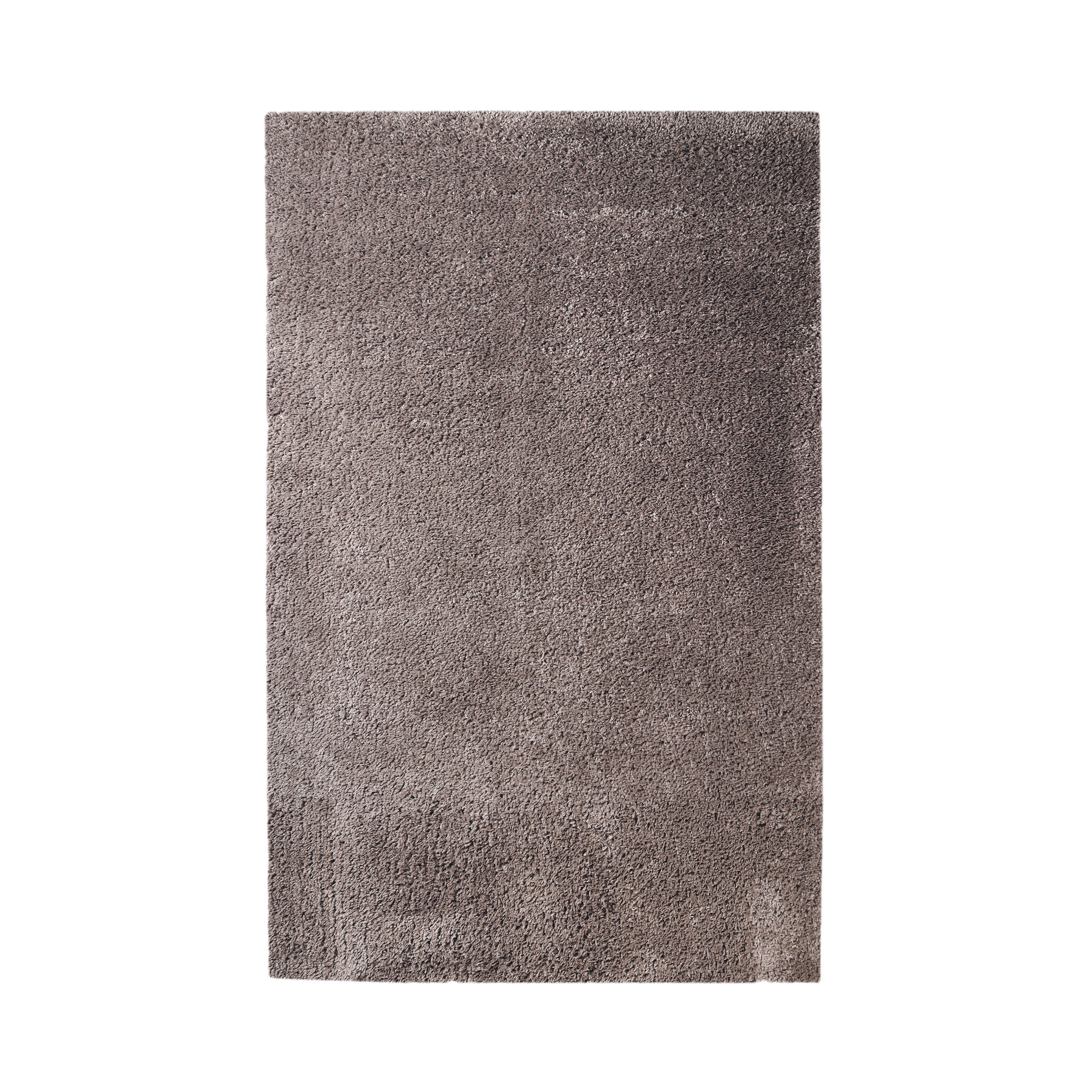BNM Solid Indoor Shag Runner or Area Rug, 4' x 6', Taupe