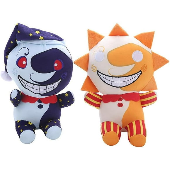 Sundrop and Moondrop Plush Set, Sun and Moon Plush Toy, Clown Figure