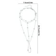 thumbnail image 3 of JingChun 1PC Boho Beaded Foot Chain Layered Barefoot Sandals Summer Beach Ankle Chain for Women, 3 of 6