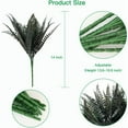 thumbnail image 2 of Morttic 4Pack Artificial Black Boston Fern Plants Vines Fake Bundles UV Resistant Shrubs Plant for Autumn Thanksgiving Indoor Outdoor Home Decoration, 2 of 8