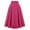 Hot Pink, variant on Viikei Plus Size Skirts for Women Pocket Long High Print Long