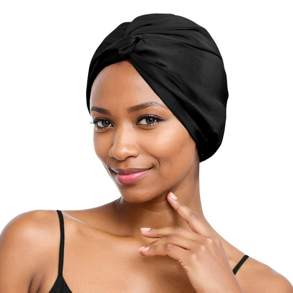 SusanSilk Premium Double-Layered Mulberry Silk Bonnet, Breathable Sleep Cap