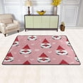 thumbnail image 2 of SKYSONIC Valentines Day Gnomes Non-Slip Area Rug, Cute Pink Hearts Floor Carpet Comfort Floor Mats Decor for Indoor Front Porch Living Room Bedroom Kitchen, 36"x24", 2 of 5