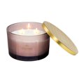thumbnail image 1 of Chandelle Parfumée en Pot Mauve à 3 Mèches de 14 Oz avec Couvercle Sel de Mer/DriftWD, 1 of 3