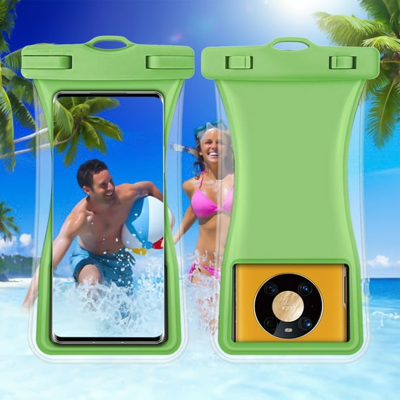 Funda impermeable para teléfono IPX8, para playa, subacuática, con cordón, compatible con todos los teléfonos de hasta 7,2 pulgadas.