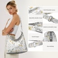 thumbnail image 5 of Artistic Floral Butterfly Canvas Tote – Colorful Bee and Flower Design for Spring, 5 of 5