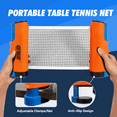 thumbnail image 6 of GSE Games & Sports Expert Portable Retractable Table Tennis Net Set, 74" Long, PE Material, Orange, 6 of 7