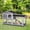 Light Grey, variant on 62" Wooden Mobile Rabbit Hutch with Wheels, Run Box, Slide-out Tray, Ramp, Yellow
