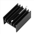 thumbnail image 4 of 60 X Disipador de de Aluminio Negro para Transistores Mosfet TO-220, 4 of 5