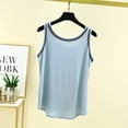 thumbnail image 4 of Cotton Tank Tops for Women Soft Summer Casual Sleeveless Crew Neck Modal Shirt Blouses Comfy Workout Base Tee (2XL, Blue), 4 of 4