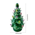 thumbnail image 3 of karymi Whimsical 7.28in Pink and Green Easter Christmas Tree Shaped Resin Ornament with Multicolor LED Lights Indoor Holiday Window Display Tabletop Centerpiece House Decor House Decor, 3 of 6