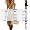 thumbnail image 4 of DYTTDG Women's Ruffle Trim Tiered Midi Dress | V-Neck Spaghetti Strap Flowy Dress with Decorative Button, Casual Summer Flutter Dress, 4 of 6