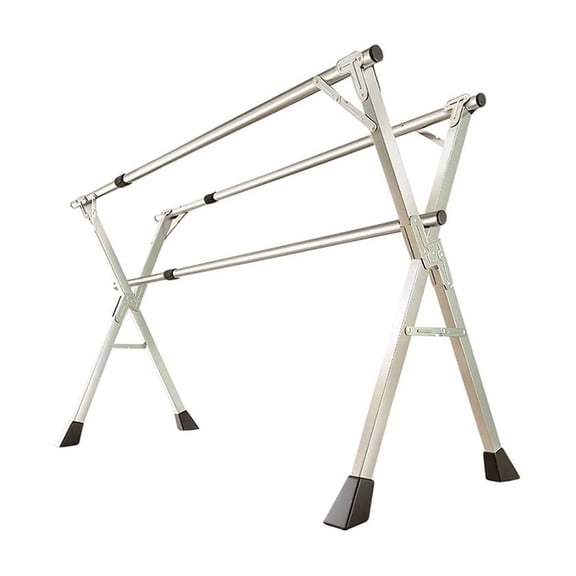 SOGA 78.7 in Foldable Portable Standing Clothes Drying Rack – 3 Poles