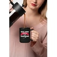 thumbnail image 2 of Real Men Marry Teachers, the Husband of a Teacher, Black 15oz Ceramic Mug, 2 of 5