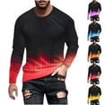 thumbnail image 4 of Oalirro Long Sleeve Graphic T-Shirts for Men Athletic Round Neck Shirt Graphic Tee Under 10, 4 of 4