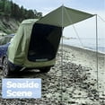 thumbnail image 4 of Tignapoo Vehicle Rear Camping Tent with Awning - Quick Setup, UV Protection, Waterproof, Multiple Colors (Dark Green, Black, White, Khaki) - Includes Support Rods, Wind Ropes, Ground Nails, and, 4 of 6