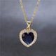 thumbnail image 2 of Heart Of The Ocean Necklace, Ailuor Silver Necklace Pendants Jewelry Mother's Day Gift, 2 of 4
