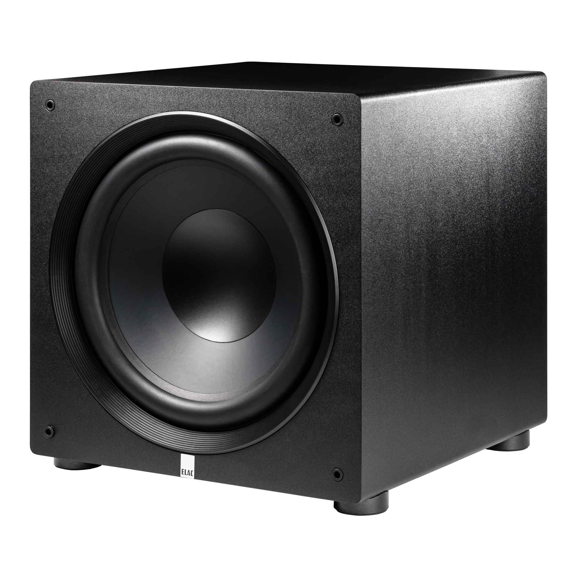 Elac DCB41-OR - Debut ConneX 4.5" Powered Speakers - Orange, Pair and Elac PS500-BK - Varro Premium 15" 500 Watt Powered Subwoofer with Auto-EQ