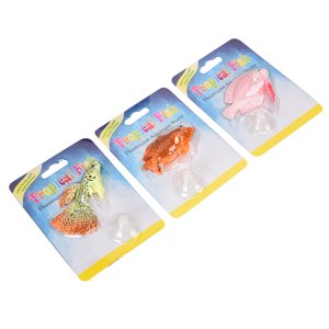 Poissons de simulation d'aquarium, 3Pcs Faux ornement de poisson Silicone Paysage non toxique pour réservoir de poisson pour aquarium