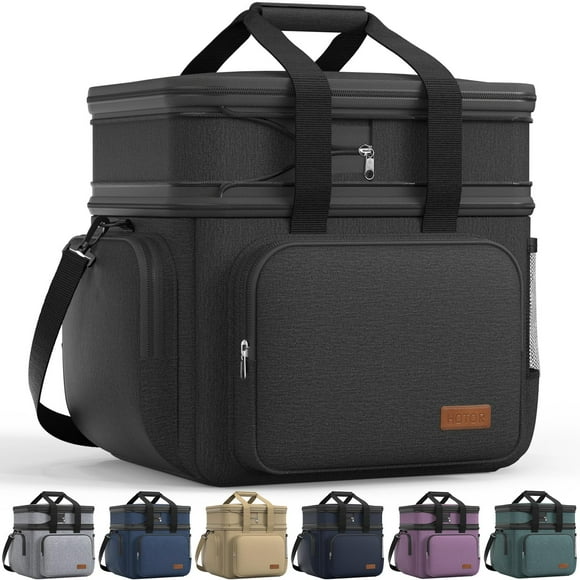 Lunch Box HOTOR, bolsa térmica aislante de 2 capas, 32 L, negra