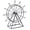 Style 4, variant on Giaone Creative Rotating Ferrises Wheel Decors Desk Decors Ornament Iron Skies Wheel Sculpture Light String Home Decorations