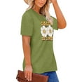 thumbnail image 3 of XCHQRTI Womens Daisy Tshirt Graphic Plus Size Casual Shirt Oversized Short Sleeve Summer Flower Tops, 3 of 9