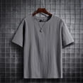 thumbnail image 2 of Short sleeved T-shirt for men's summer new trend casual solid color versatile base handsome t-shirt 268, 2 of 6