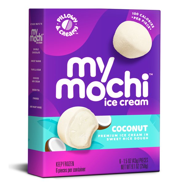 My Mochi Ice Cream Creamy Coconut 6 Count 1 5oz Pieces Walmart Com