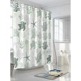 thumbnail image 3 of Shower Curtain Abstract Green Coral Turtles Starfish Jellyfish Shells Bathroom Curtains with Hooks, Waterproof Fabric Sea Creature Bath Shower Curtains Set for Bathroom Bathtubs Decor 72x72 Inch, 3 of 8