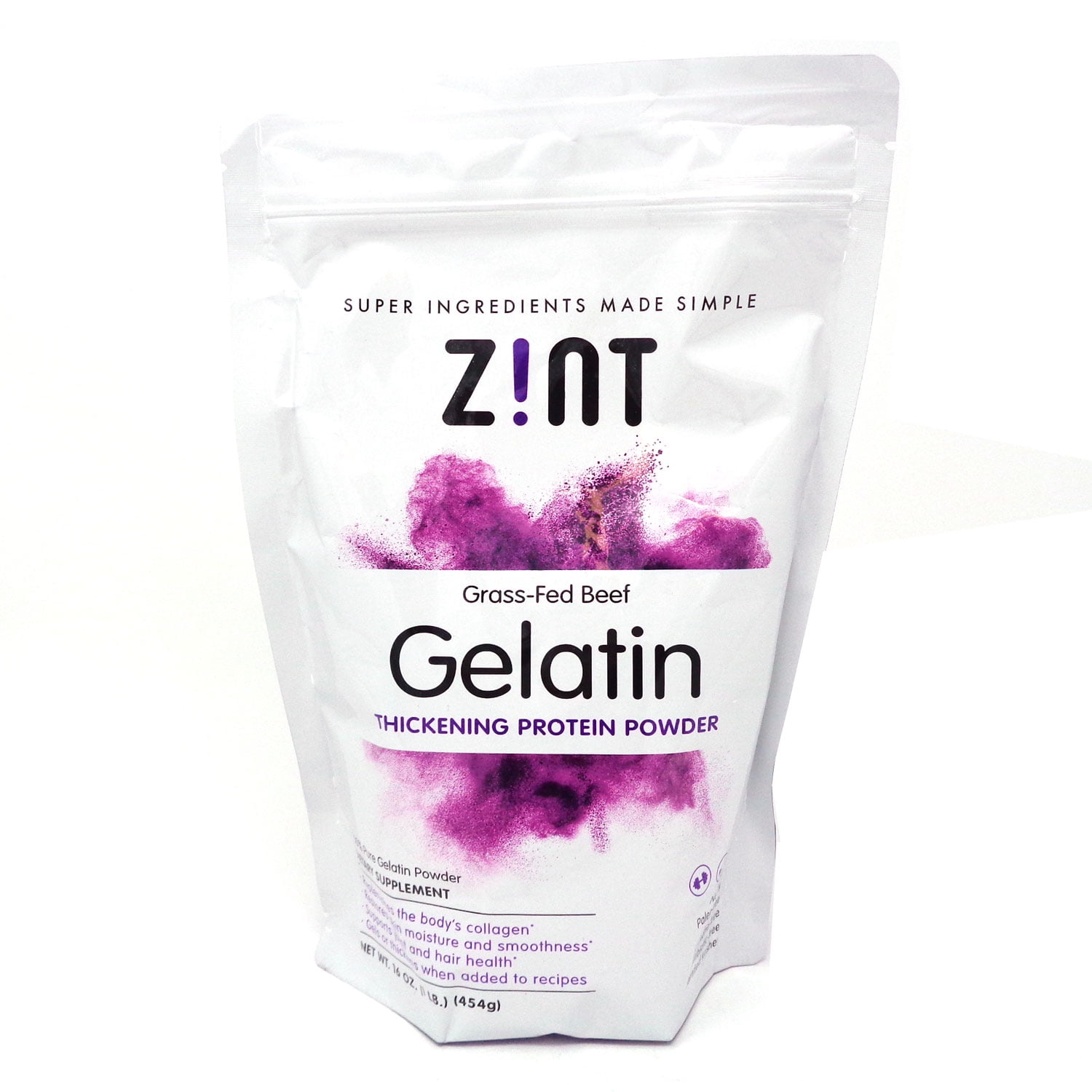 Zint Gelatin Thickening Protien Powder 1 Pound
