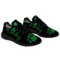 thumbnail image 3 of Customuart St Patricks Day Shoes Men Running Shoes Shamrock Sneakers Black Size 4.5, 3 of 5