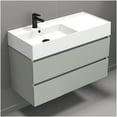 thumbnail image 6 of Nameeks Block-4018-W Block 40" Wall Mounted Single Basin Vanity Set - White, 6 of 7