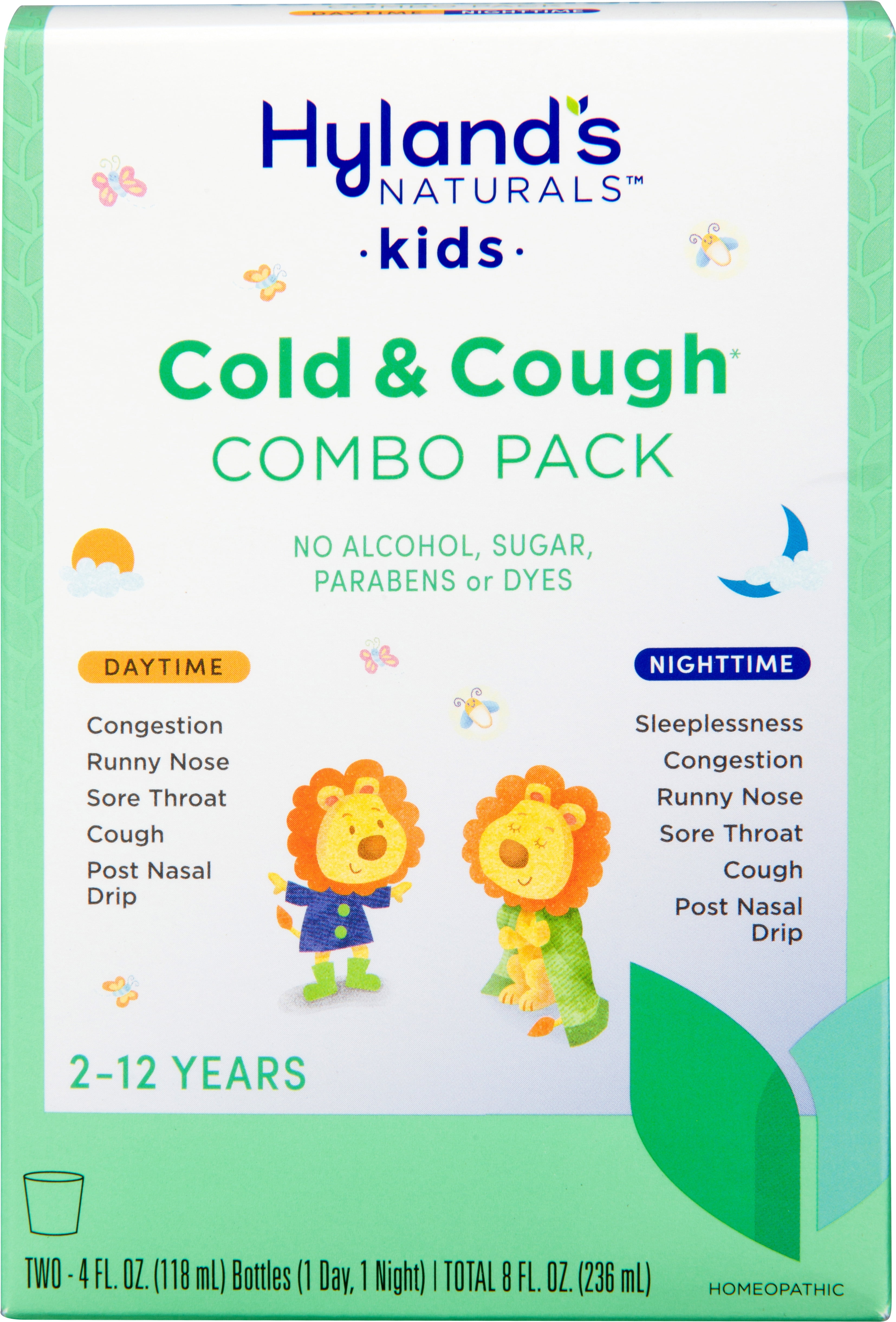 Hyland's Naturals Kids Cold & Cough Day and Night Value Pack, 8 Fluid Ounces