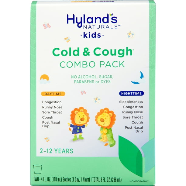 Hyland's Naturals Kids Cold & Cough Day and Night Value Pack, 8 Fluid