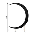 thumbnail image 4 of BalsaCircle 7.5 feet Black Half Crescent Moon Backdrop Stand Cover Spandex Fitted Wedding Arch Decorations Reception Photography, 4 of 8