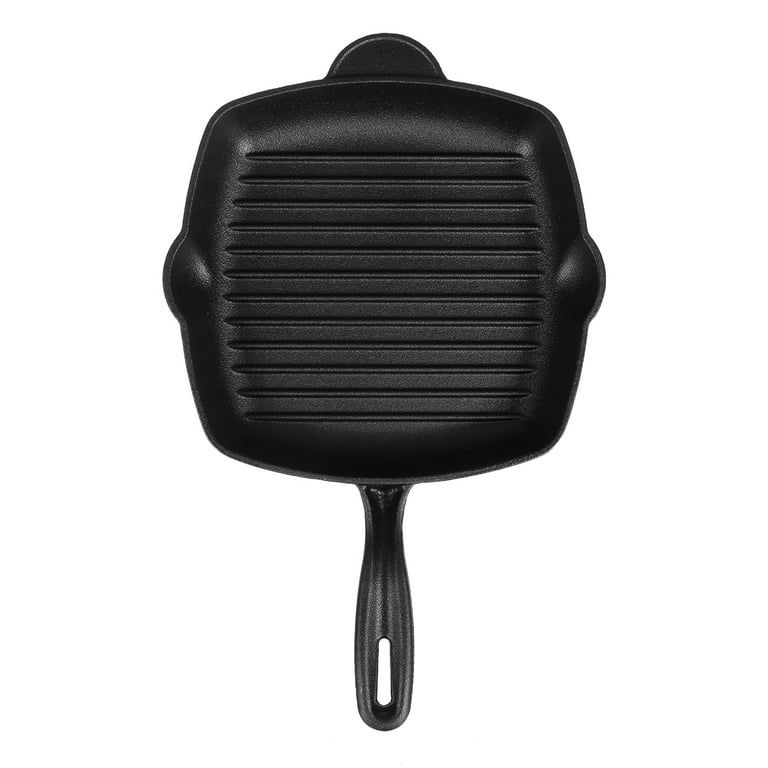 YARNOW cast iron pan iron griddle pan large frying pan Non- Stick Bake  Trays Cast Iron Grill& stew Pan korean pots for cooking square griddle  Kitchen