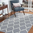 thumbnail image 2 of SAFAVIEH Four Seasons Rionach Geometric Polyester Area Rug, Grey/Ivory, 5' x 8', 2 of 11