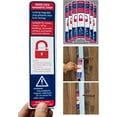 thumbnail image 4 of shiyou-Lockdown Bandes Magnétiques Dispositifs de Sécurité de Porte Bandes Magnétiques Fines École Bureau Urgence Verrouillage Rapide Facile Loquet de Porte Version Texte Blanc (6), 4 of 4