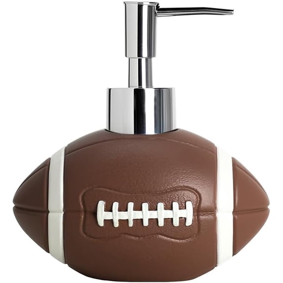 Soap Dispenser Rugby Resin Liquid Dispenser Football Lotion Bottle,300ml,10oz