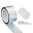 thumbnail image 3 of Uxcell 50mmx50m Prism Tape Holographic Reflective Self Adhesive Decor, Silver, 3 of 5